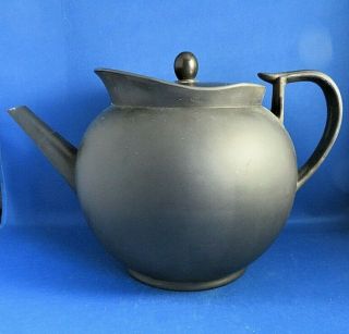 Antique 18thc Large Black Basalt Teapot Or Punch Pot C1790 - Neale & Wilson