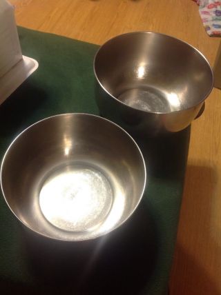 Vintage Olympic Stainless Steel Serving Mixing Bowl - 2 Bowls