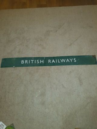 Vintage British Railways Enamel Sign