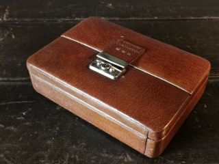 A Travelling Leather Jewellery Case By Finnigans