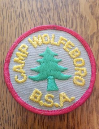 Vintage 1950 Bsa Camp Wolfeboro Patch Boy Scouts