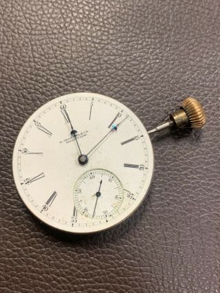 " Series L " E.  Howard Antique Hunting Pocket Watch Movement W/ Dial & Hands