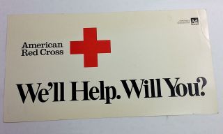 Vintage American Red Cross Poster We 