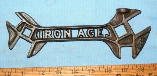 Old Vintage Iron Age E39 Cutout Cultivator Farm Implement Plow Wrench Tool