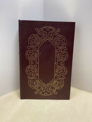 Vintage 1976 The Autobiography Of Benjamin Franklin Easton Leather 100 Greatest