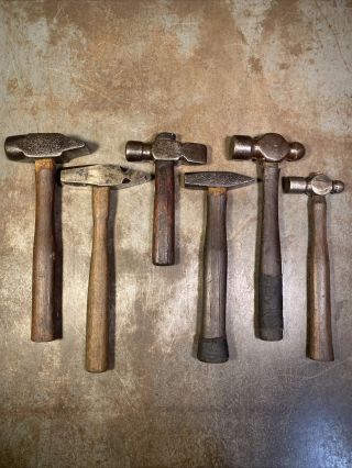 Antique Blacksmith Hammers For Blacksmithing And Forging Cross Straight Ball