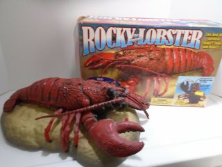 Vtg Novelty Rocky The Singing Dancing Lobster By Gemmy Industries Rock The Boat
