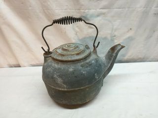Antique No.  8 Cast Iron Teapot Tea Kettle