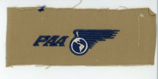 Pan Am Airlines Vintage Logo Patch From Ground Crew Uniform