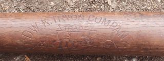 Edward Tryon Company Antique Wooden Baseball Bat Edw.  K.  Tryon Early 1900s Philly