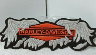 Rare Vtg Harley - Davidson Broken Eagle Wings Diamond Logo Patch Nos 8 " Harley
