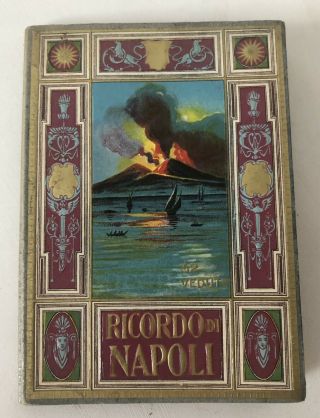 Vintage 1928 Naples Italy Vesuvius Travel Photos Book Ricordo Di Napoli 32 Views