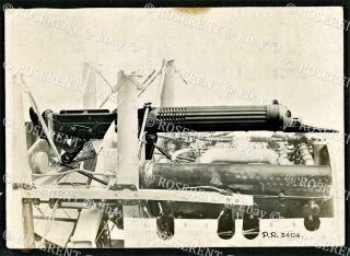 Ww1 Rfc Aircraft - Pilots Vickers Machine Gun - Detail Photo 15 By 10.  5cm