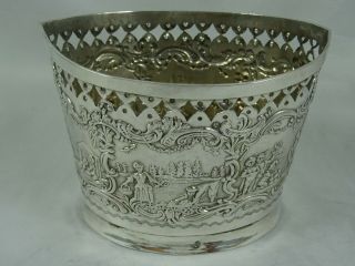 Dutch,  Victorian Silver Sugar Bowl,  1890,  107gm