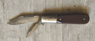 Vintage Knife Barlow Imperial Pocket Knife Couteau Ancien De Poche Pliant