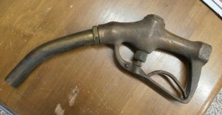 Vintage Buckeye Brass Fuel Gas Pump Handle Nozzle Fig - 800 - B And R