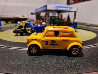 Scalextric Vintage Rally Mini Cooper C7 Slot 1.  32