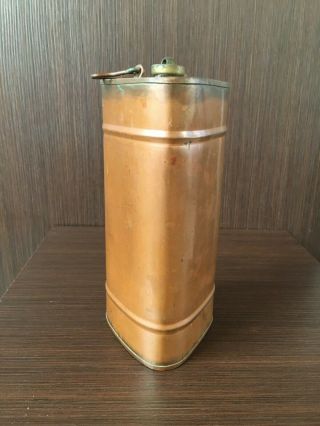 Scaldaletto Rame Borraccia Acqua Vintage Copper Bed Warmer Water Tank Flask