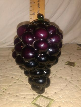 Antique German Glass Cluster Of Grapes Christmas.