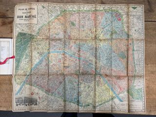 Vintage Souvenir Of A Visit To The Bon Marché Book W Map Of Paris Estate Find