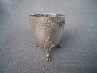 Antique French Sterling Silver Egg Cup Holder By Paul Canaux &cie