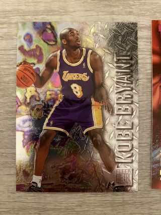 1996 - 97 Fleer Metal Kobe Bryant Rookie Card Rc 181 Lakers M47