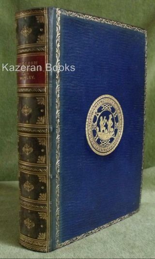 Antique Victorian Cambridge Prize Leather Book English Literature Tauchnitz