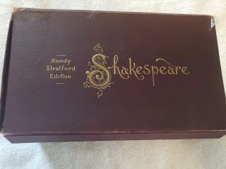 Antique 13 Volume Set of Shakespear Mini Books HANDY STRATFORD EDITION 1890 3