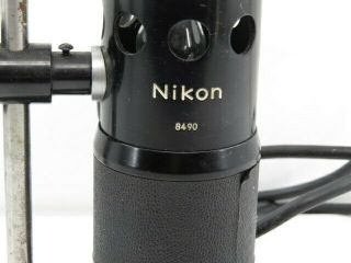 Vintage Nikon Microscope Laboratory Light Source W/Reticle 8490 Optic Japan NR 2