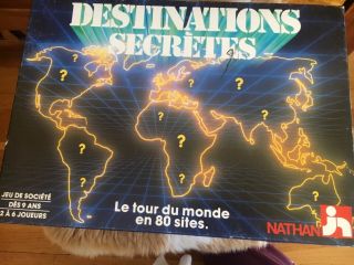 Jeu De Société Destinations Secrètes Nathan Vintage Complet 1980