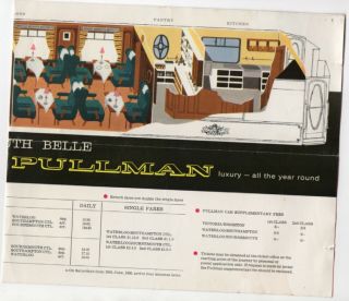 British Railways Leaflet The Brighton & Bournemouth Belle Services Fares 1966/67 2