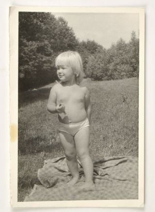 Vintage Real Photo Little Girl Panties 1980s