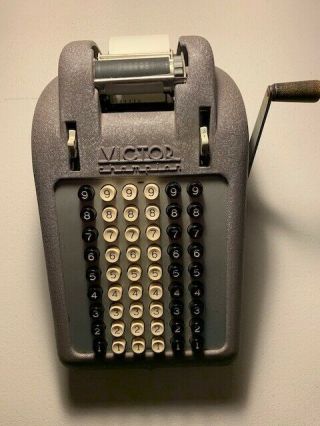 Vintage Victor Champion Adding Machine