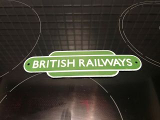 British Railways Small Enamel Totem British Rail Br Southern Green Garnier & Co