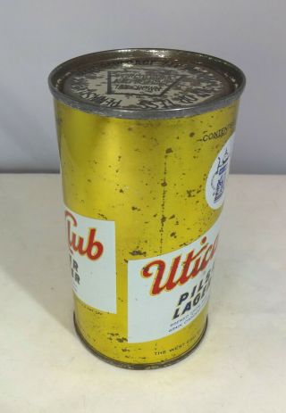 Utica club Vintage Flat Top Beer Can 2
