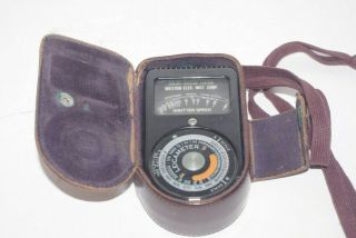Vintage Weston Leica Meter With Case