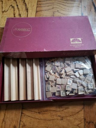 Vintage Scrabble Crossword Board Game 1976 Selchow & Righter