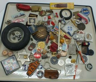 Junk Drawer Out 7 Aviation Military Pins Sterling Lighters Ashtrays