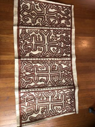 Tapa Cloth From Papua Guinea 64” X 35”