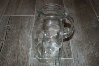 Vintage Glasco Pot Belly Bump Glass Measuring Cup Pitcher