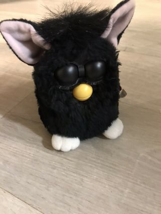 Vintage 1998 Furby 70 - 800 Black With Brown Eyes With Tag.  Not Though