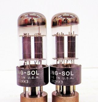 A Vintage Tung Sol 6SN7GTB Vacuum Tubes w/Matching Codes 2
