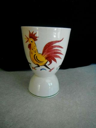 Vintage Porcelain Egg Cup Rooster Chicken Decoration Adams Brand Made In England