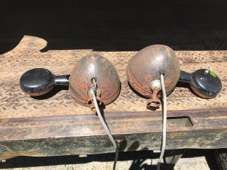 Fisher Plow Headlights Old School Round Antique Rat Rod Ford Snow Fighter Dodge