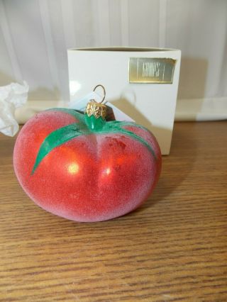 Vintage Christopher Radko 1996 Tomato Christmas Ornament