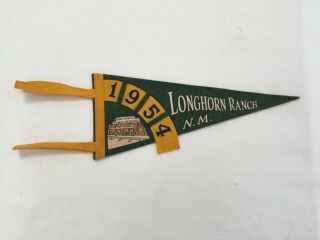 Vintage Longhorn Ranch Mexico Route 66 Travel Souvenir Pendant 1954