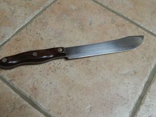 Vtg Cutco 1022 Classic Butcher 13 " Knife,  Brown Swirl Marble Handle