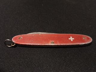 Elinox Victorinox 84mm Excelsior Red Alox Vintage Swiss Army Knife