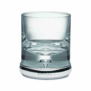 Broadway & Co - Silver & Crystal - Tumbler Glass - 4 "
