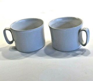 Vintage Bennington Pottery White Matte Cups (2) Mcm 1626 David Gil